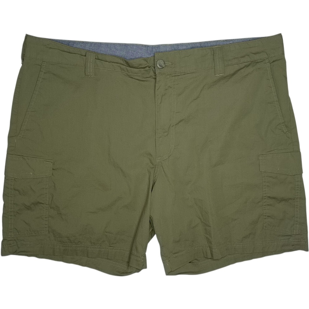 Columbia Regular Fit Cargo Shorts Men's 42"W 8"L Green Gorpcore Outdoors Hiking